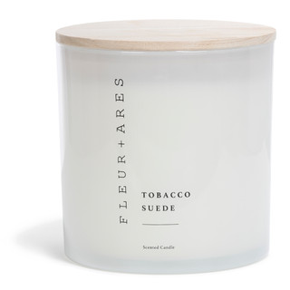 Thumbnail 2: FLEUR + ARES 50 oz Tobacco Suede Scented Candle 