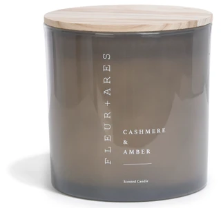 Thumbnail 2: FLEUR + ARES 50 oz Cashmere & Amber Scented Candle 