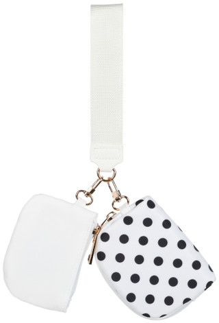 Thumbnail 2: Urban Expressions 2 Pc Wristlet Pouch Set with Polka Dot Coin Purse 