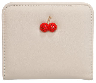 Thumbnail 1: Urban Expressions Compact Wallet with Cherry Rhinestone Accent 