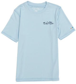 Thumbnail 2: Salt Life Big Boy's Short Sleeve Beach Therapy Crewneck Tee 