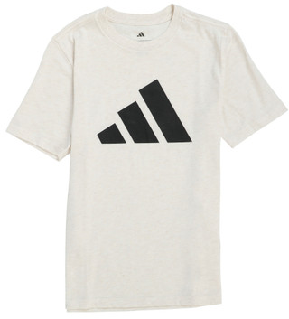 Thumbnail 1: Adidas Big Boy's Short Sleeve Heather Logo Tee 