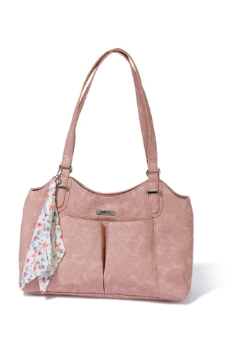 Thumbnail 1: MULTISAC Shoulder Tote with Scarf Accent 