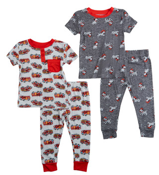 Thumbnail 1: Tahari Toddler Boy's 4 Pc Print Sleep Set 
