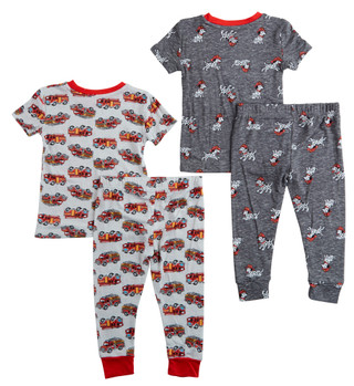 Thumbnail 2: Tahari Toddler Boy's 4 Pc Print Sleep Set 