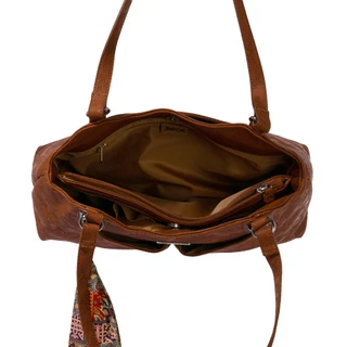 Thumbnail 4: MULTISAC Shoulder Tote with Scarf Accent 