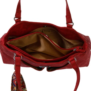 Thumbnail 2: MULTISAC Shoulder Tote with Scarf Accent 