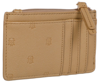 Thumbnail 2: Tommy Hilfiger Zip Card Holder with Embossed Monogram Detail 