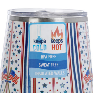Thumbnail 3: Brighten the Season Patriot Parade Wine Tumbler 