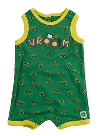 Thumbnail 1: BENTEX Baby Boy's Vroom Print Romper 
