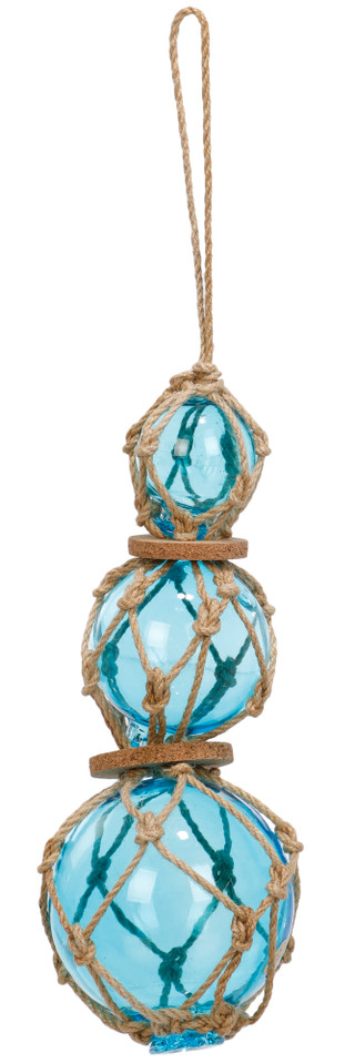 Thumbnail 1: Fancy That 12 in Coastal Glass Float Hanging Decor 