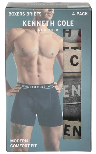 Thumbnail 1: Kenneth Cole Men's 4 Pk Boxer Briefs 