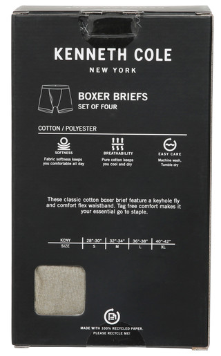 Thumbnail 2: Kenneth Cole Men's 4 Pk Boxer Briefs 