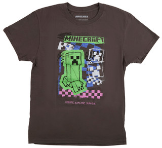 Thumbnail 1: Minecraft Boys Graffiti Creeper T-Shirt 