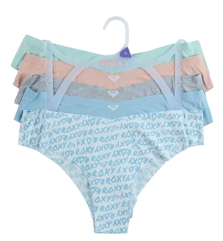 Thumbnail 1: ROXY Junior's 5 Pk Seamless Cheeky Panties 