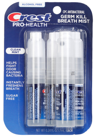 Thumbnail 1: CREST 4 Pk Clean Mint Germ Kill Breath Mist 