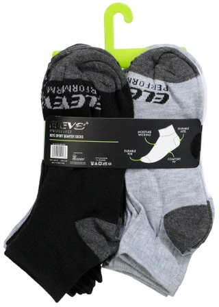 Thumbnail 2: ELEV8 Boy's 20 Pk Quarter Sport Socks 