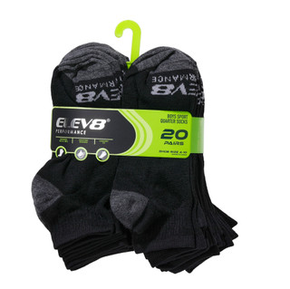 Thumbnail 1: Elev 8 Boy's 20 Pk Quarter Sport Socks 