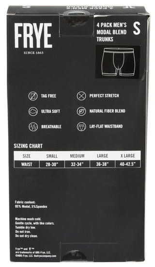Thumbnail 2: FRYE Men's 4 Pk Modal Blend Trunks 