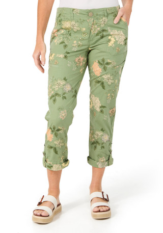 Thumbnail 1: Democracy Womens Poplin Pull-On Drawstring Pants 