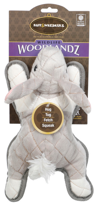 Thumbnail 1: Ruff & Whiskerz 10 In Rabbit Dog Toy 