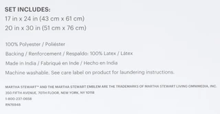 Thumbnail 3: Everyday by Martha Stewart 2 Pc Bath Rug Set 