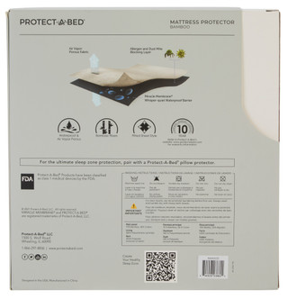 Thumbnail 2: Protect-A-Bed Queen Size Bamboo Mattress Protector 