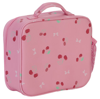 Thumbnail 2: Under One Sky Insulated Lunch Tote w/ Cherry & Bow Print 