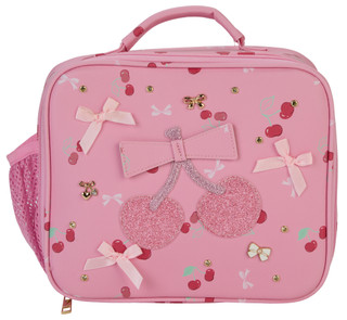 Thumbnail 1: Under One Sky Insulated Lunch Tote w/ Cherry & Bow Print 