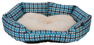Thumbnail 2: PET POSSE 21x19 Chex Print Pet Bed 