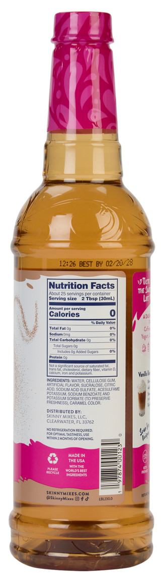 Thumbnail 2: Jordan's Skinny Mixes 25.4 oz Vanilla Syrup 