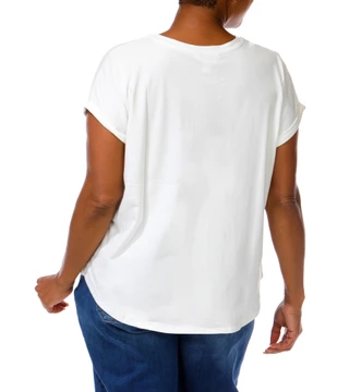 Thumbnail 2: Magical Season Women's Plus Game Day Vibes Rhinestone Cuffed Sleeve Tee 