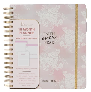 Thumbnail 1: Lila Grace Floral 18 Month Planner 