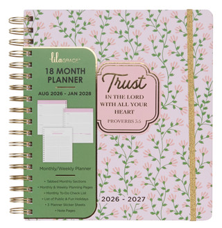 Thumbnail 1: Lila Grace Floral 18 Month Planner 