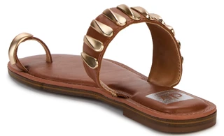 Thumbnail 2: Dolce Vita Women's Jayson Metal Accent Toe Loop Slide 