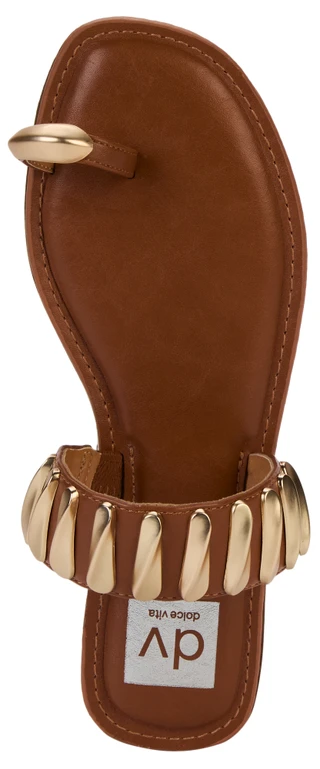 Thumbnail 3: Dolce Vita Women's Jayson Metal Accent Toe Loop Slide 