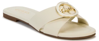 Thumbnail 1: Guess Women's Lydiaa3 Cross Band Logo Slides  