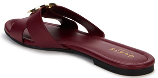 Thumbnail 3: Guess Women's Lydiaa3 Cross Band Logo Slides  