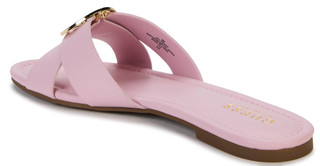 Thumbnail 3: Guess Women's Lydiaa3 Cross Band Logo Slides  