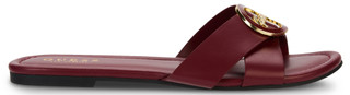 Thumbnail 4: Guess Women's Lydiaa3 Cross Band Logo Slides  