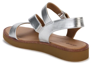 Thumbnail 4: LifeStride Women's Waverly Zig Zag Band Metallic Sandal (Wide) 