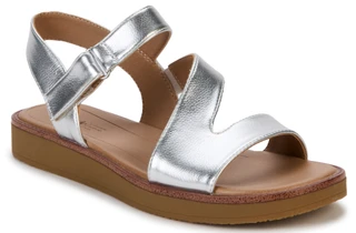 Thumbnail 1: LifeStride Women's Waverly Zig Zag Band Metallic Sandal (Wide) 