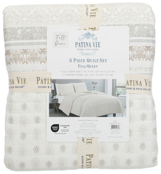 Thumbnail 1: PATINA VIE Full/Queen 3 Pc Quilt Set 