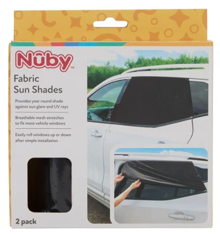 Thumbnail 1: Nuby 2 Pk Fabric Sun Shades 
