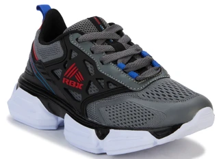 Thumbnail 1: RBX Boys Mesh Lace Up Athletic Sneakers 