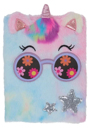Thumbnail 1: Chase Wonder Large Furry Unicorn Sketchbook  