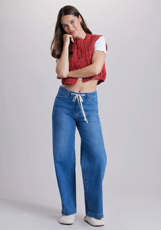 Thumbnail 4: Unionbay Juniors Tie-Waist Soleil Jeans 