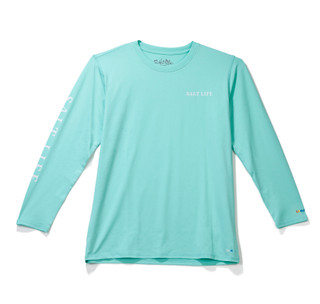 Thumbnail 4: Salt Life Boys Long Sleeve Mahi Shirt 