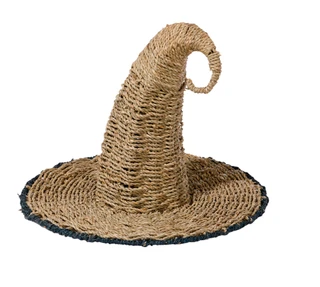 Thumbnail 2: Caribbean Joe Natural Woven Witch Hat Home Decor 