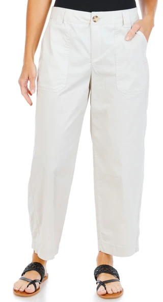 Thumbnail 1: Democracy Womens Poplin Barrel Leg Pants 